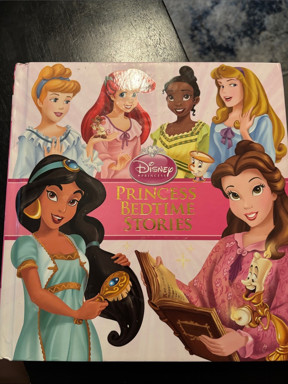 Disney Princess Bedtime Stories Book - Pink, Aqua, Yellow